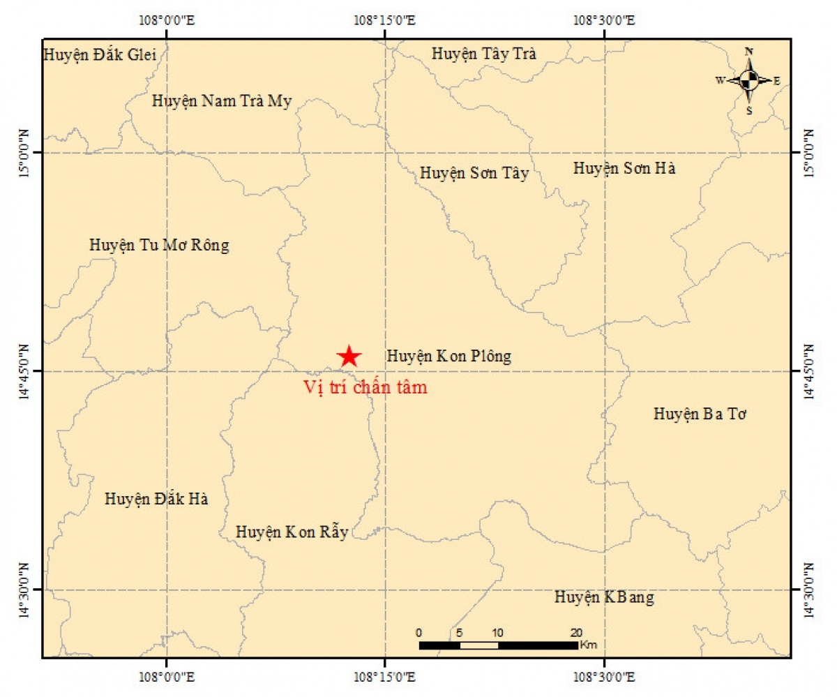 4.7 magnitude quake jolts Central Highland locality